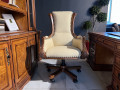 Классическое Кресло Кабинетное Монтана (Натуральная кожа)  изображение